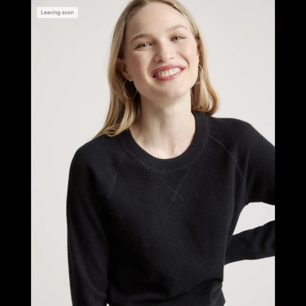 NWT Mongolian Shrunken Cashmere Sweatshirt (size small)